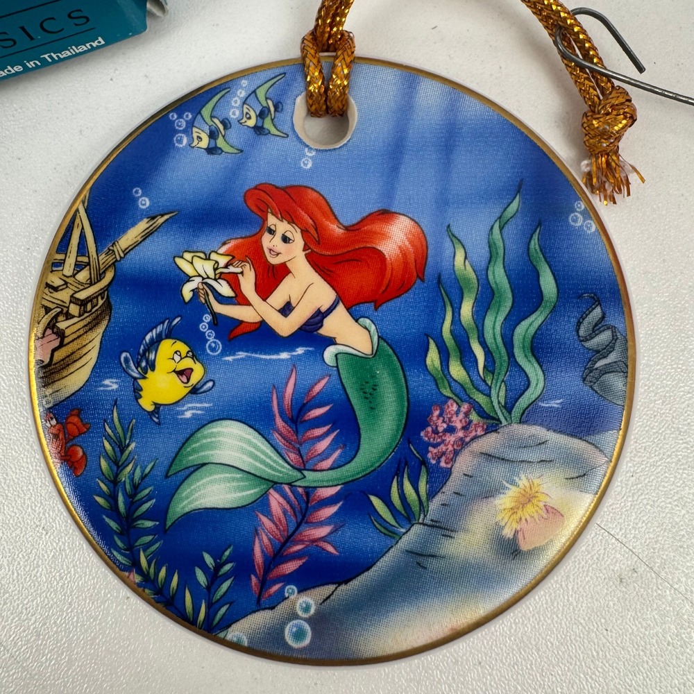 Disney Animated Classics The Little Mermaid 1989 Ceramic Ornament Ariel Boxed